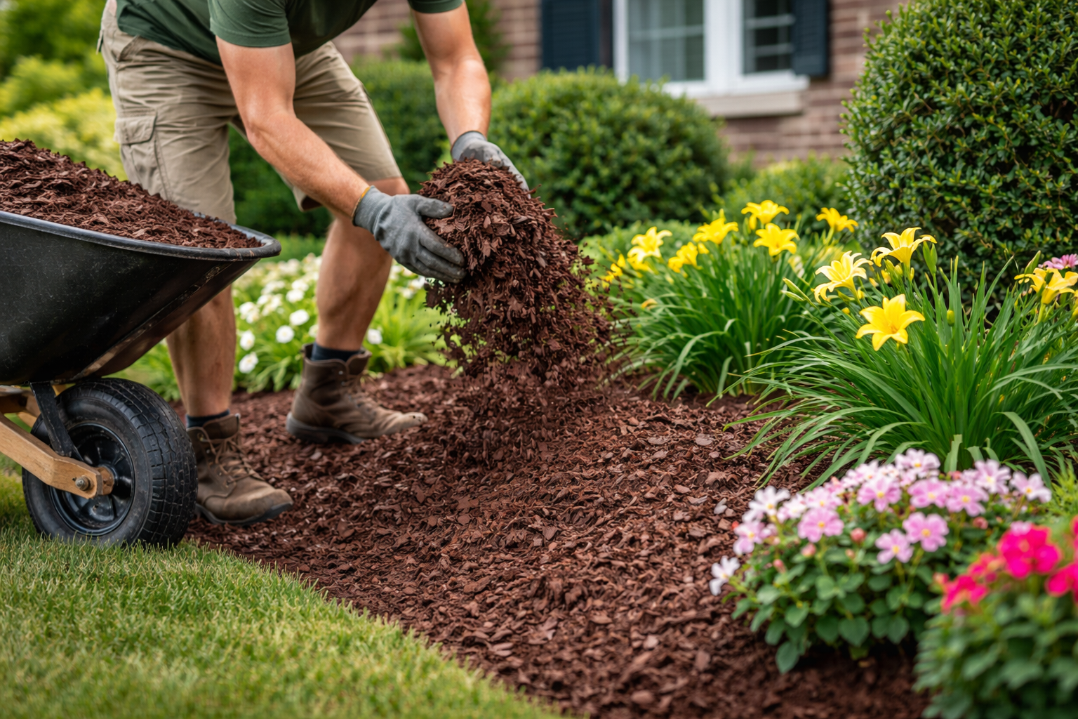 Mulch installation service